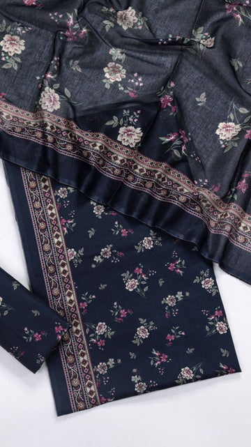 BIN SAEED Luxury Lawn  Digital Printed 3Piece Unstitched_ COLLECTION 2026 D-13