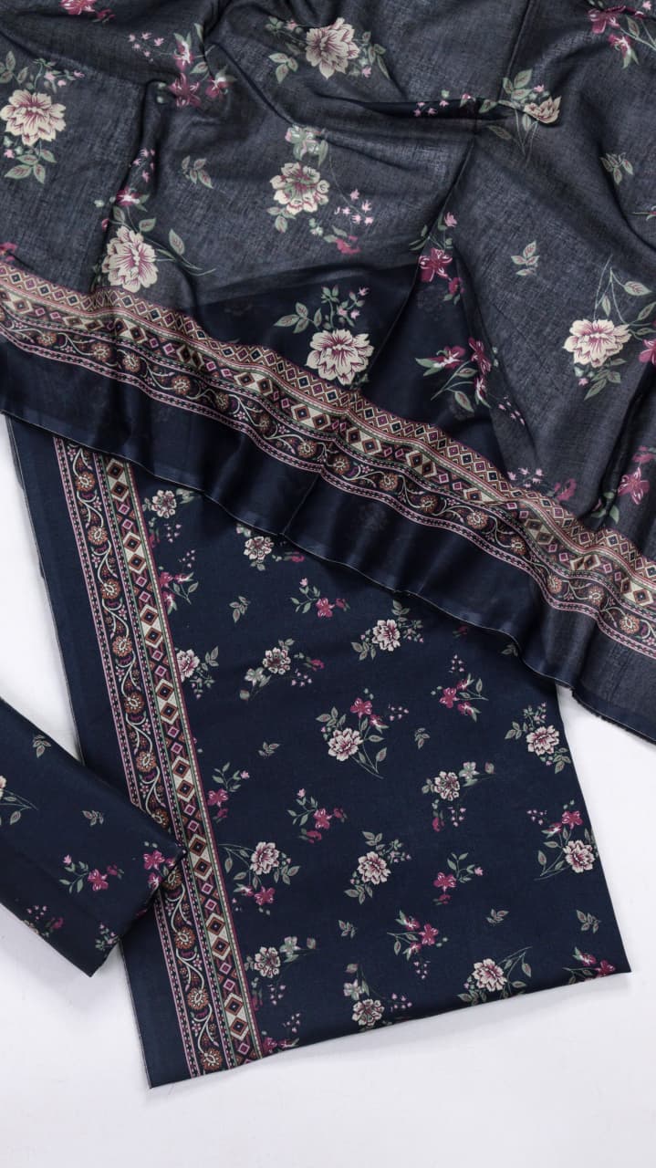 BIN SAEED Luxury Lawn  Digital Printed 3Piece Unstitched_ COLLECTION 2026 D-13