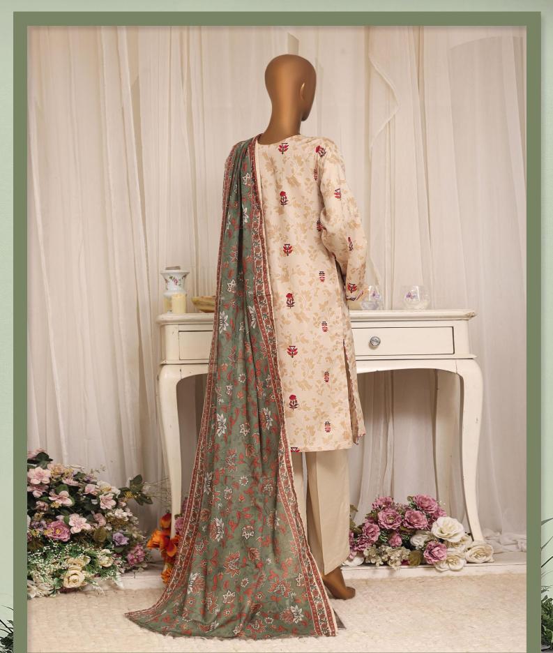 HZ Daily Wear Luxury Lawn Printed Vol-12 3Piece Stitched Collection 2026 D#-04