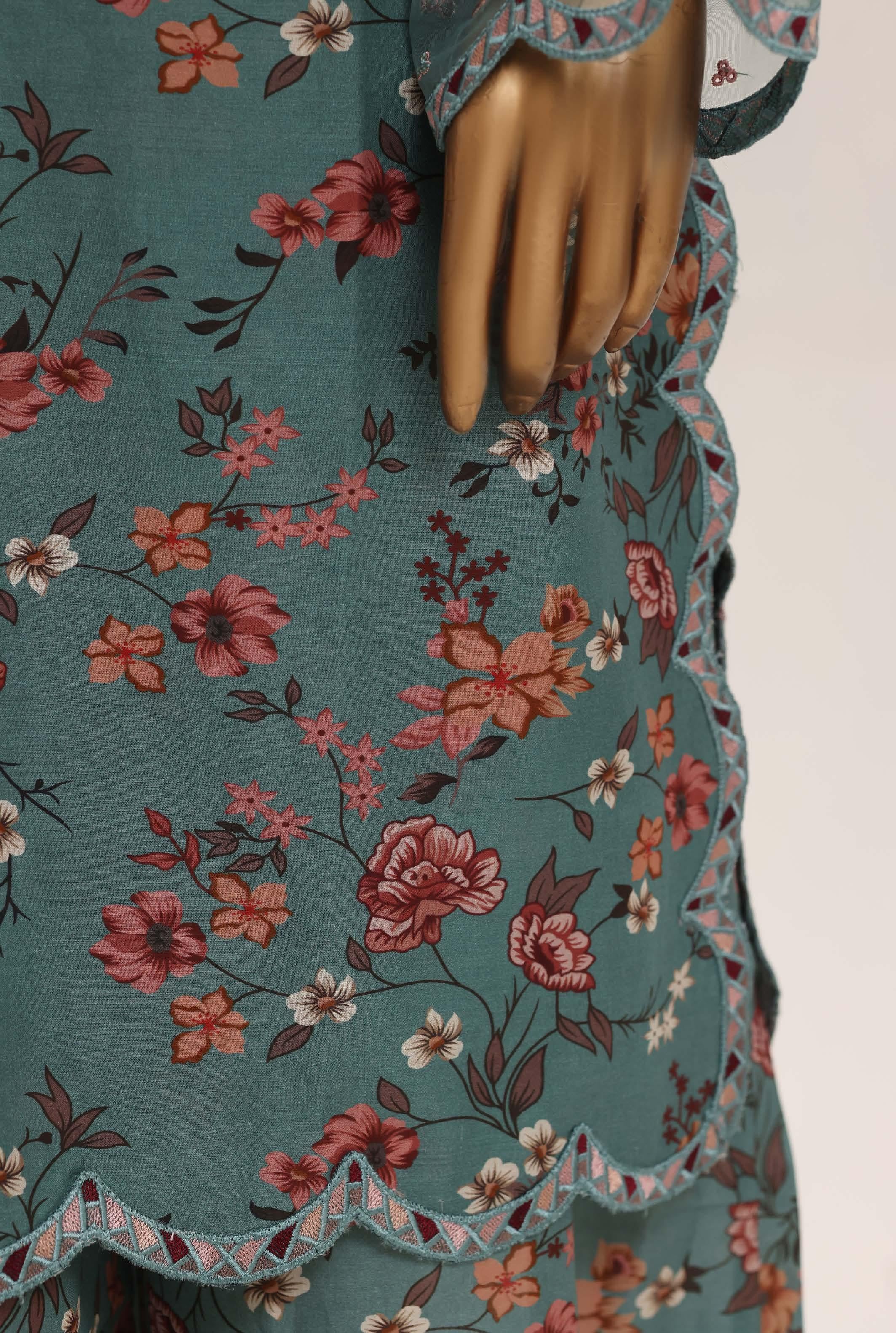 Sadabahar Malika Embroidery Lawn Short Length 3Piece Stitched Vol-08 Collection 2026 D#01