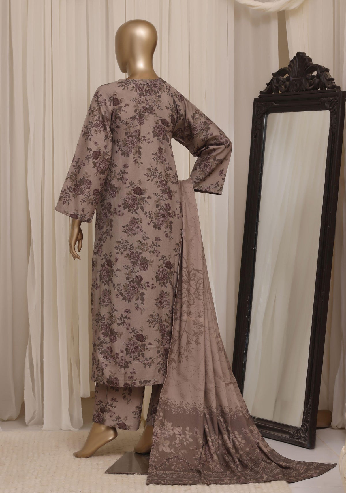 Sadabahar Luxury Dhanak Printed Winter 3Piece Collection DHS-05