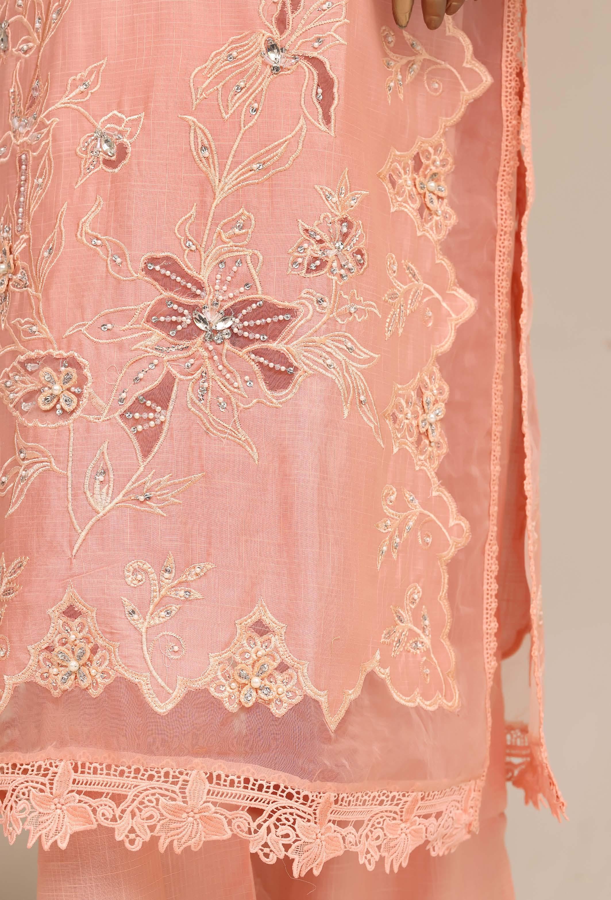 Sadabahar Luxury Slub Lawn Embroidery Stitched Vol-15 Collection 2026. LEL-07