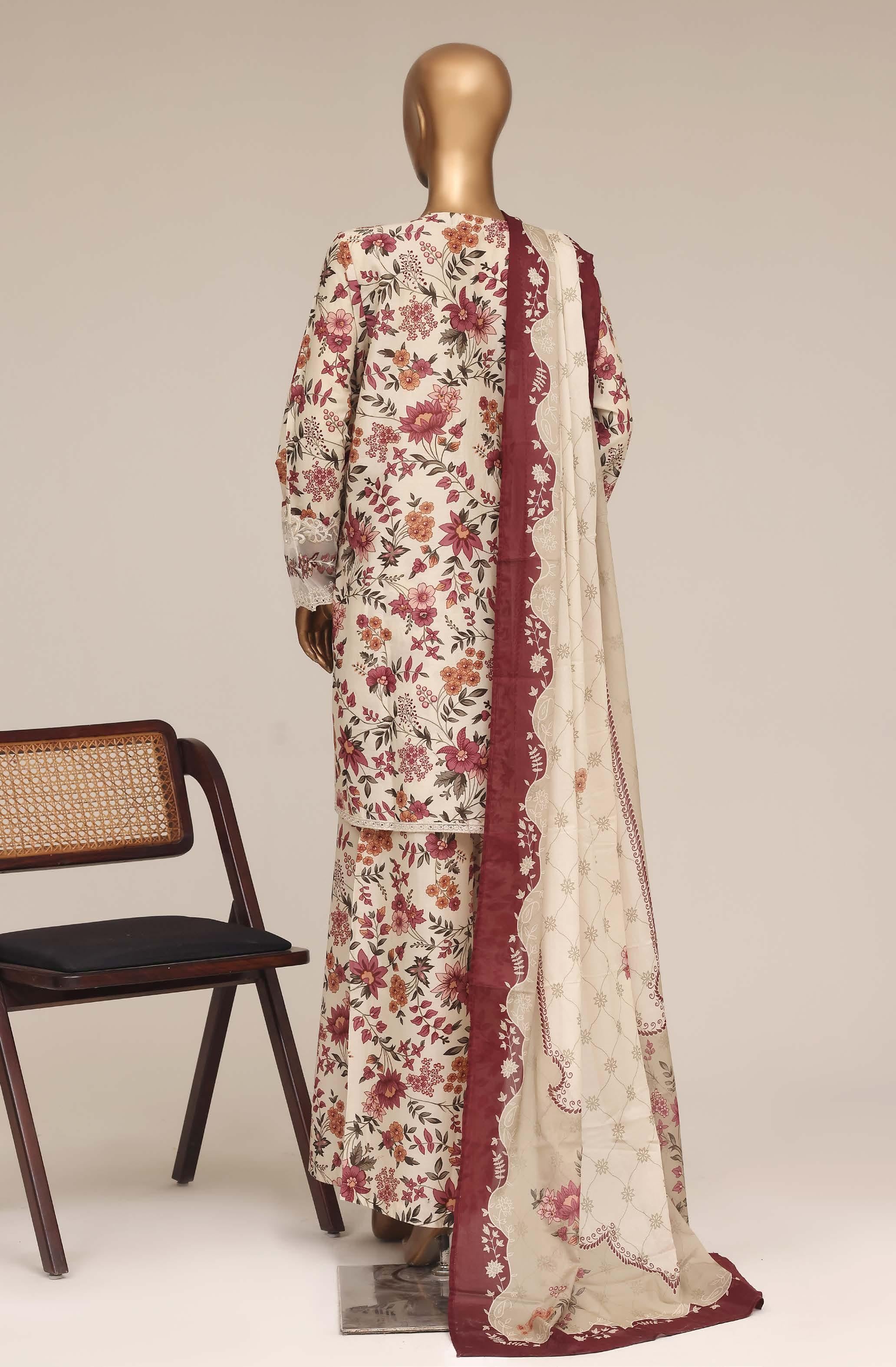 Sadabahar Malika Embroidery Lawn Short Length 3Piece Stitched Vol-10 Collection 2026 D#01