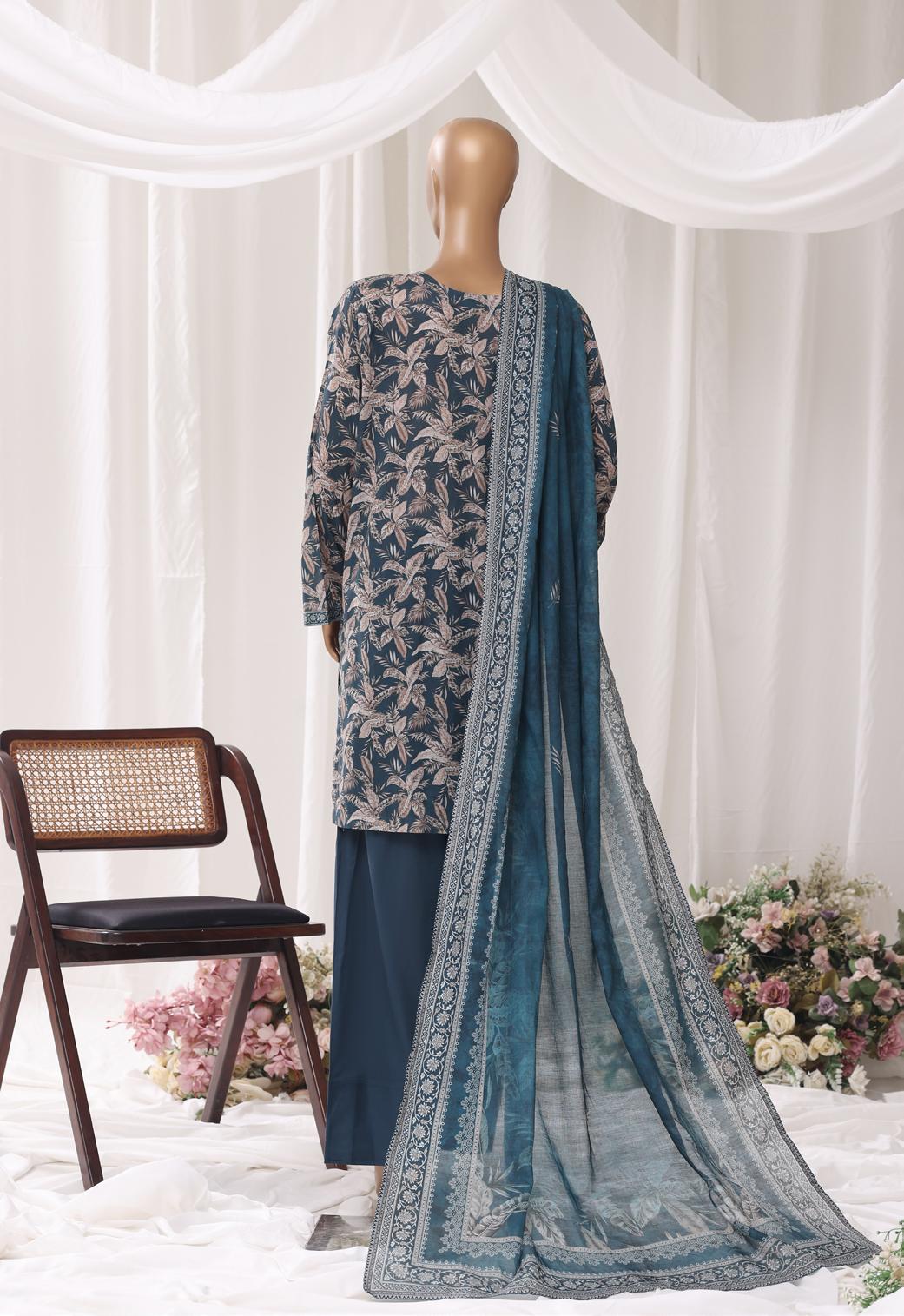 BIN SAEED Luxury Lawn Printed With Farshi Shalwar 3Piece Stitched COLLECTION 2026 D-#15