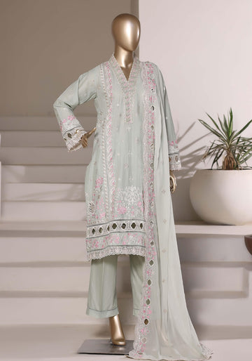 Sadabahar Luxury SlubViscous Lawn Embroidery With Chiffon Embroidery Dupatta Stitched Vol-01 Collection 2026. LEL-10