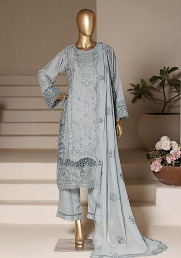 Sadabahar Luxury Slub Viscous Lawn Embroidery With Chiffon Embroidery Dupatta Stitched Vol-10 Collection 2026. LEL-06