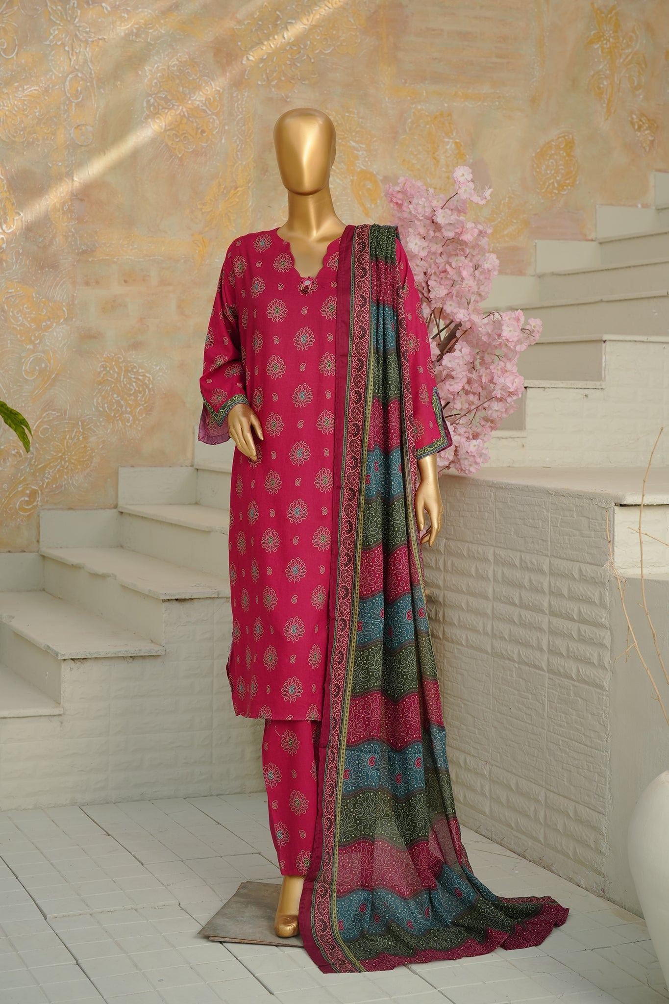 BIN SAEED Luxury Lawn Printed 3pcs Stitched Vol-18 3Piece Stitched COLLECTION 2026 D-#57