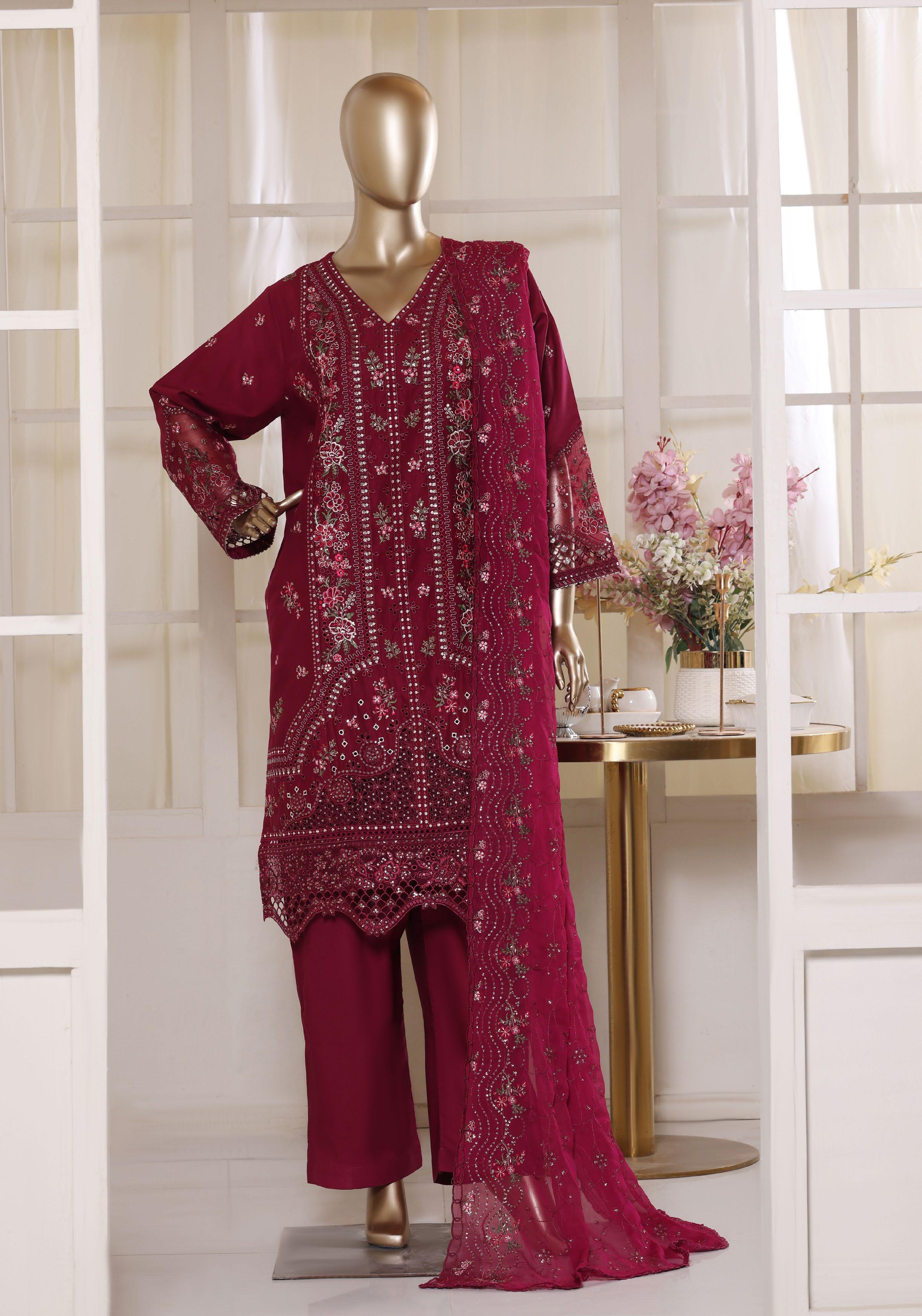 Bin Saeed Luxury Laserkari Heavy Embroidery Festive Vol-02 3Piece Stitched Collection 2026 D#-26
