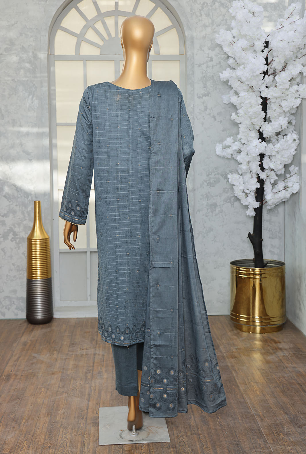 Valencia By HZ Textiles Embroidered Jacquard Suit Unstitched 3 Piece Collection 2025 D-10