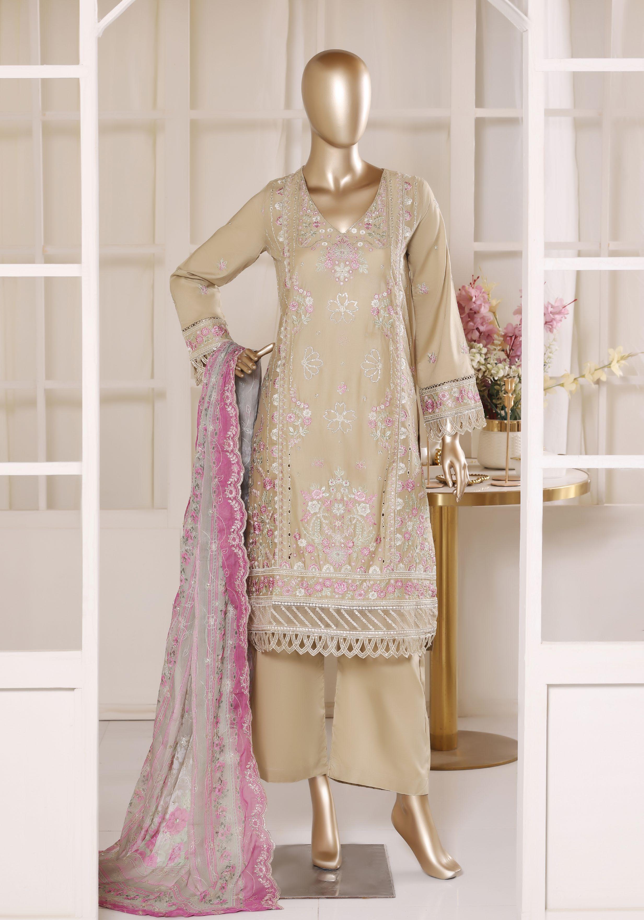 Bin Saeed Luxury Laserkari Heavy Embroidery Festive Vol-02 3Piece Stitched Collection 2026 D#-20