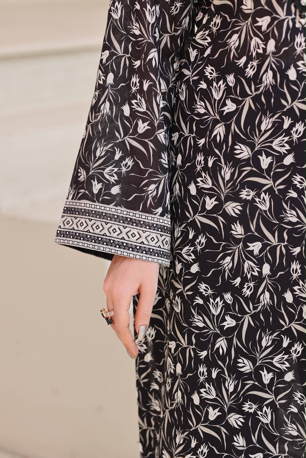 Aizal Luxury Lawn Printed Vol-1 3Piece Stitched Collection 2026 D#-03