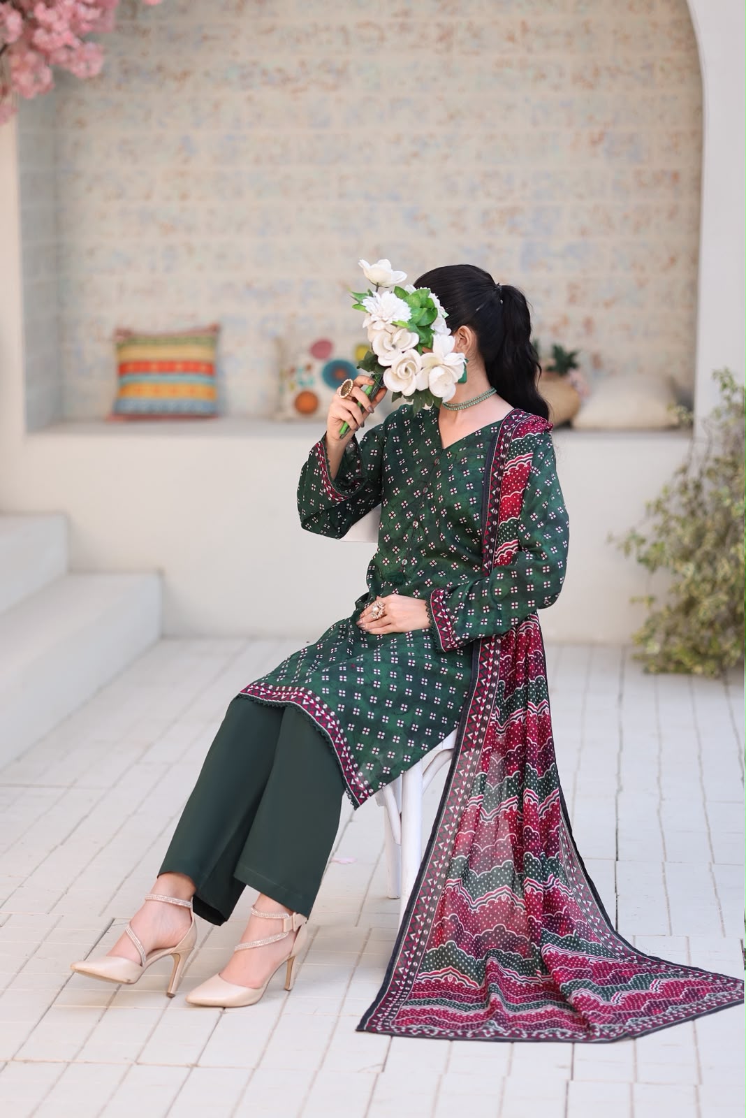 Aizal Luxury Lawn Printed Vol-1 3Piece Stitched Collection 2026 D#-05