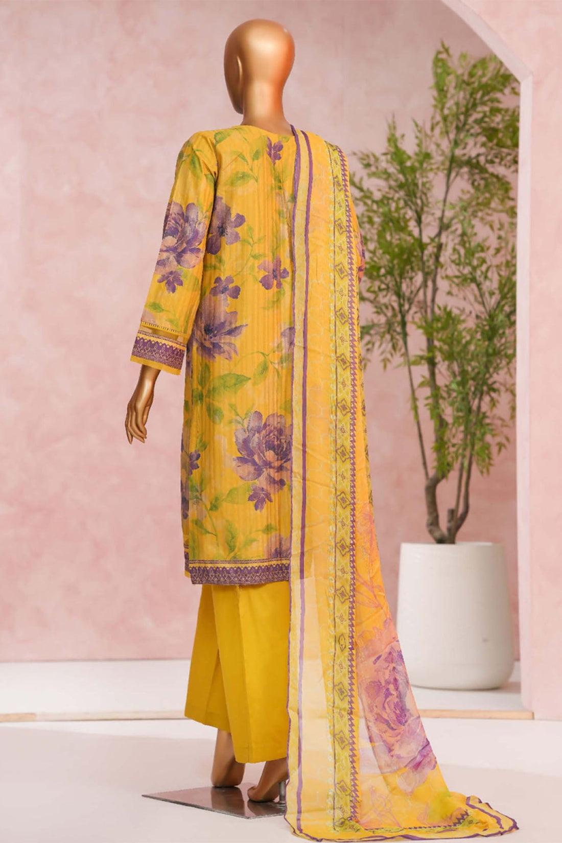 Enchant By HZ Stitched 3 Piece Linnokara Prints Collection'2025-PLK-510