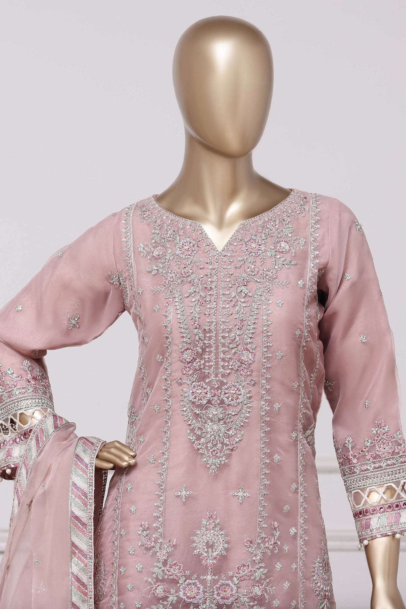 SADABAHAR LUXURY FORMAL FESTIVE °MAHPARA° ORGANZA EMBROIDERED 3PIECE STITCHED COLLECTION 2025 D#-54