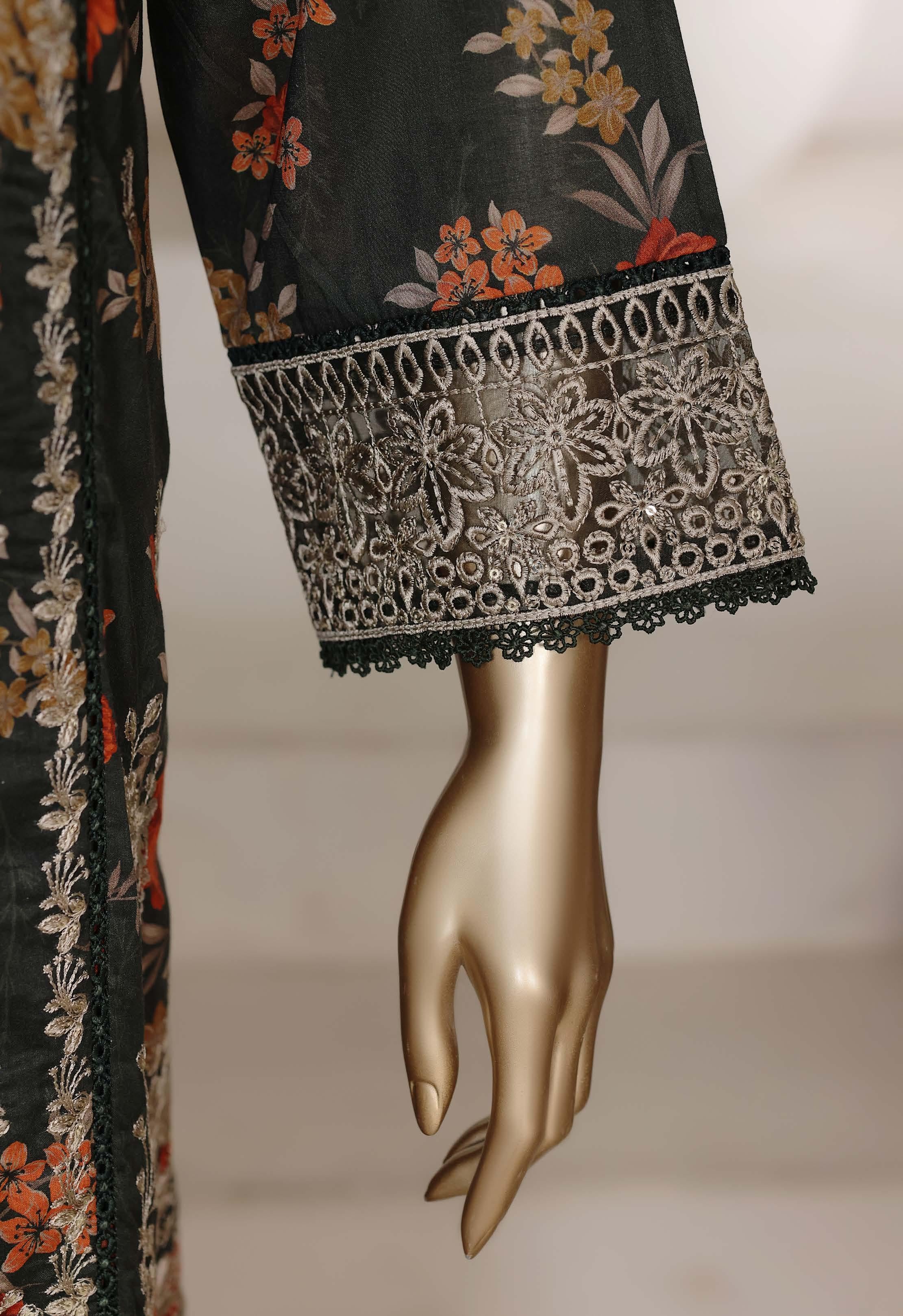 Sadabahar Luxury Signature  Lawn Embroidery 3Piece Stitched Vol-03 COLLECTION 2026. D-01