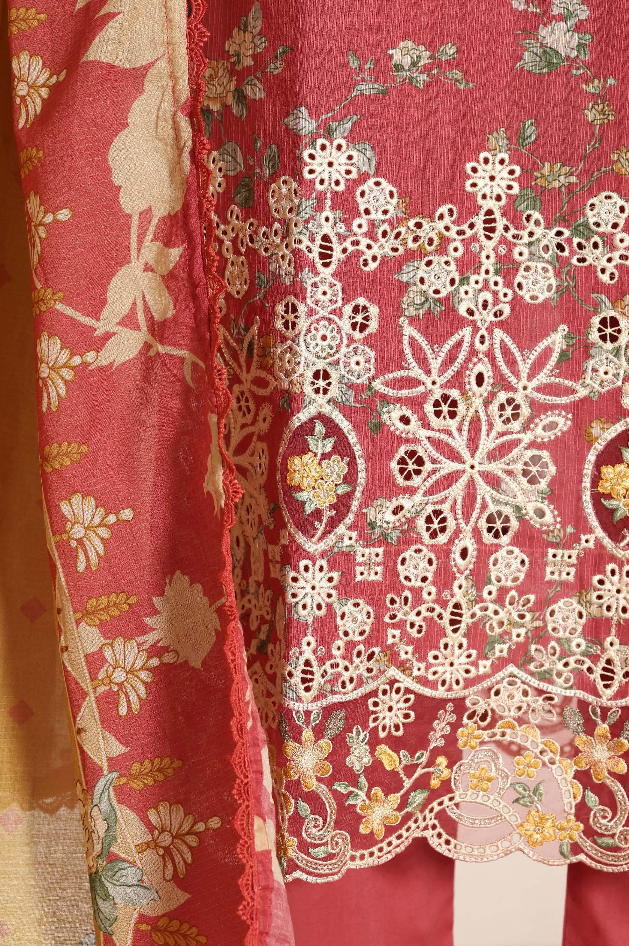 Sadabahar Luxury Amyrah Lawn With Digital Printed Lawn Dupatta 3Piece Stitched Eid Festive Edition Collection 2026. D#-01