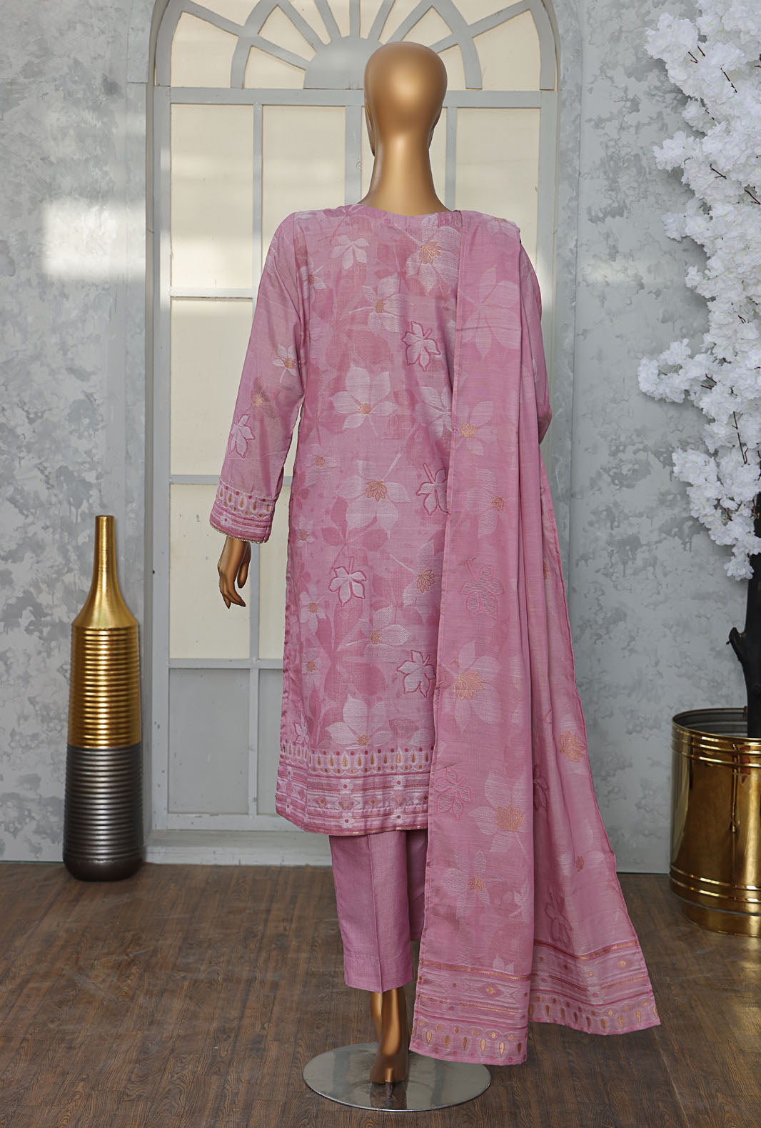 Valencia By HZ Textiles Embroidered Jacquard Suit Unstitched 3 Piece Collection 2025 D-09