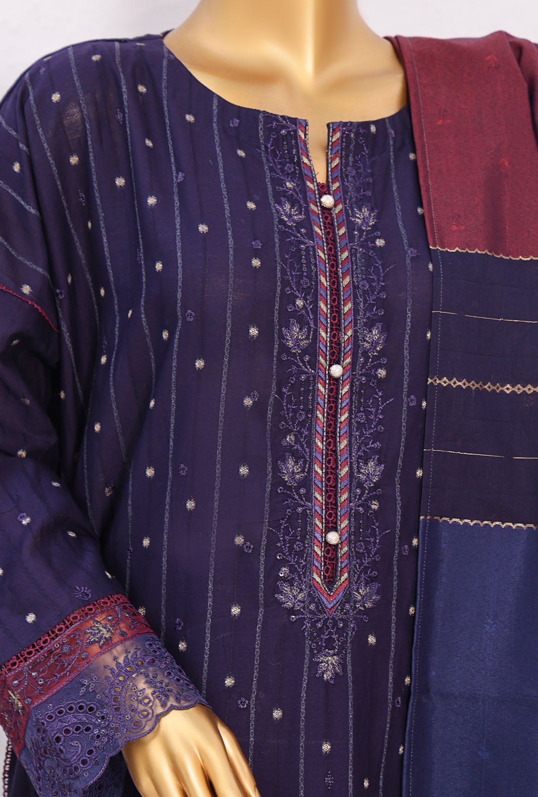 Turkish Jacquard By HZ Textiles Embroidered Jacquard Suit Unstitched 3 Piece 2025 TJE- 1091