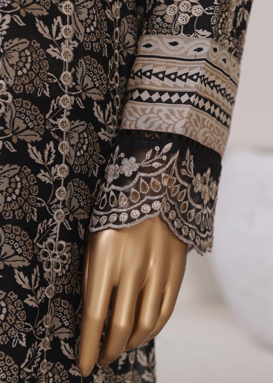 Bin Saeed Luxury Stitched Lawn Embroidery With Dupatta Embroidery 3Piece Stitched COLLECTION 2026. D-02