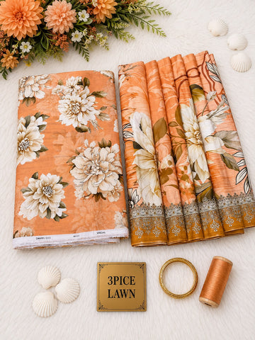 Daily To Wear Unstitched Printed 3Piece Al Over Collection 2026 D#-03