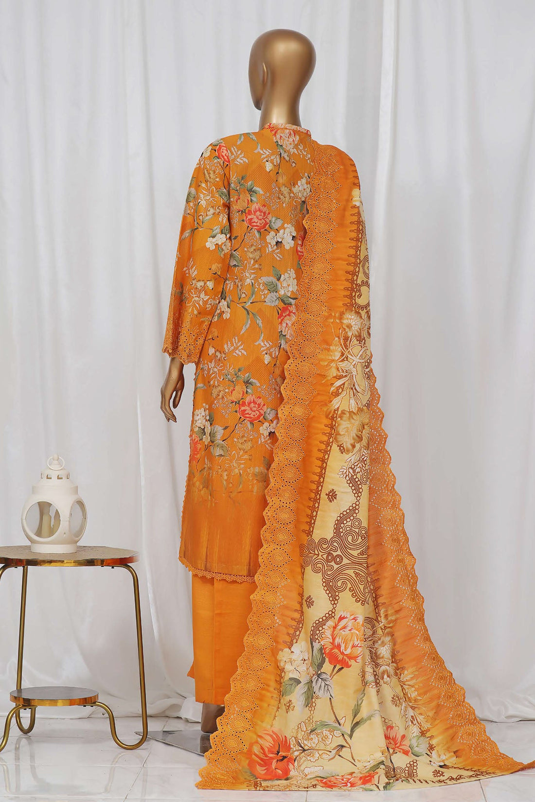 SADABAHAR RTW FUSION LASER CHICKENKARI EMBROIDERED KHADDAR 3PIECE COLLECTION 2026 SFKE -13