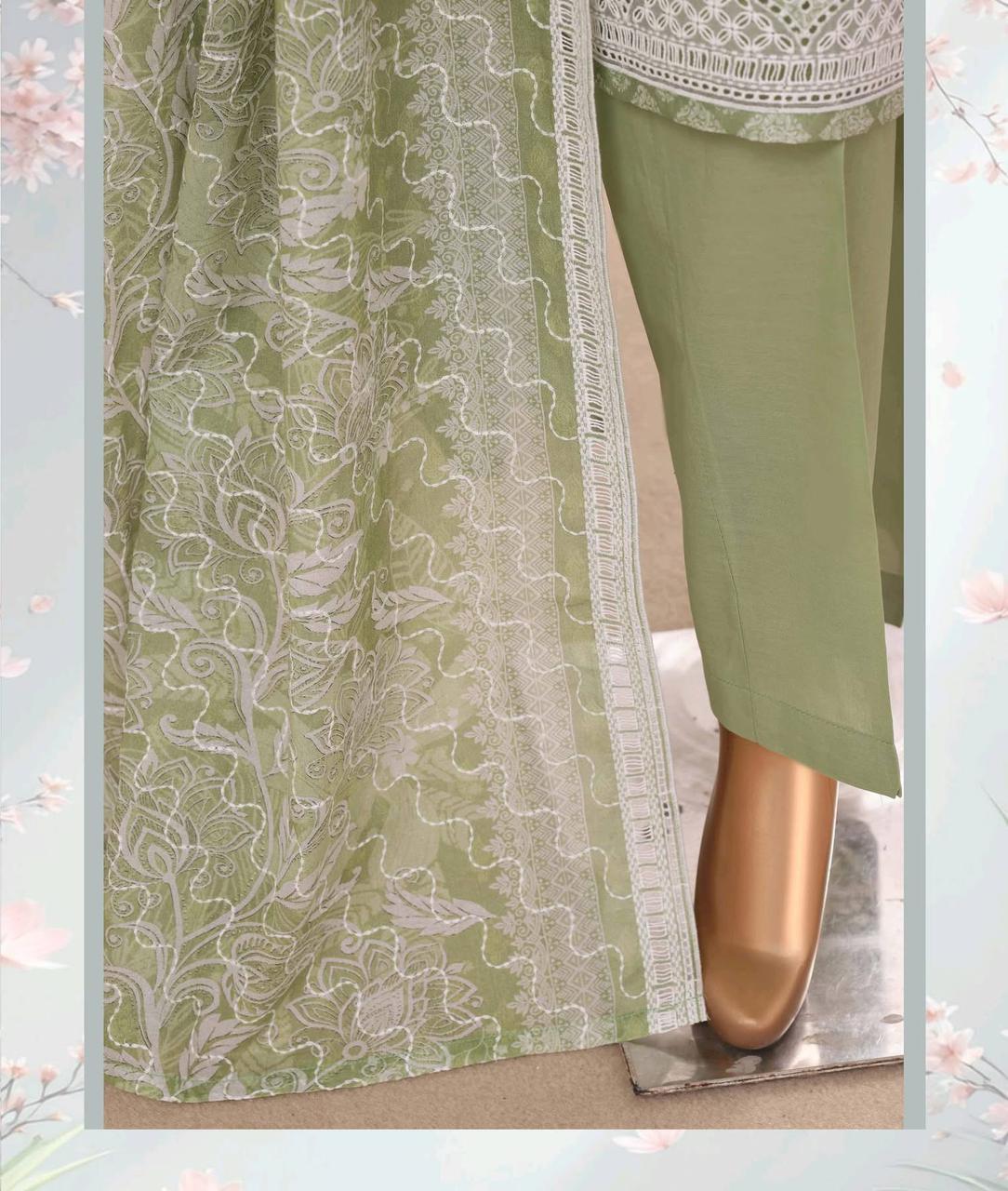 HZ Textiles Luxury Printkari Embroidered Lawn Suit Stitched 3 Piece 2026 D#-05