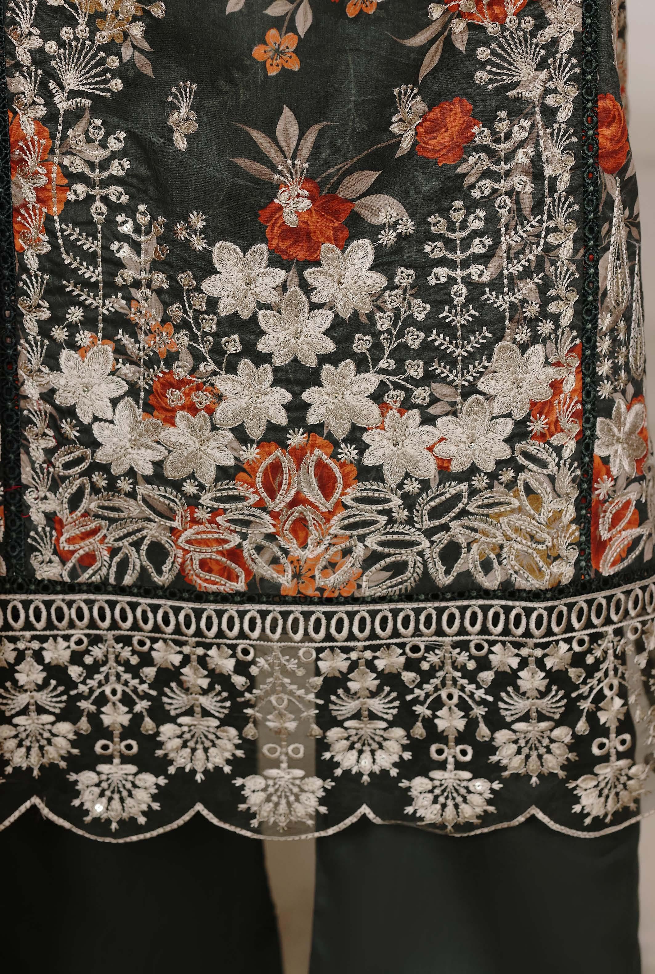 Sadabahar Luxury Signature  Lawn Embroidery 3Piece Stitched Vol-03 COLLECTION 2026. D-01