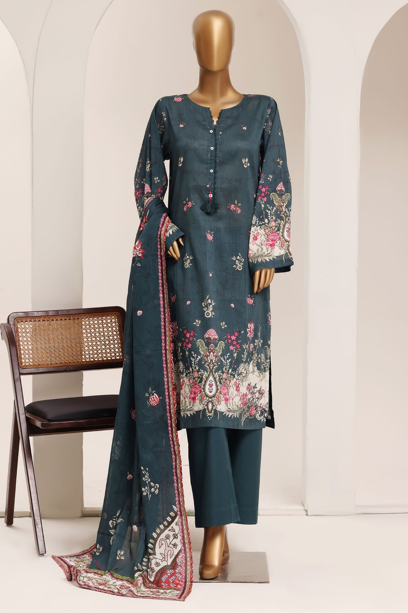 Sadabahar Lawn Printed Vol-13 3Piece Stitched Collection 2026 D#-03