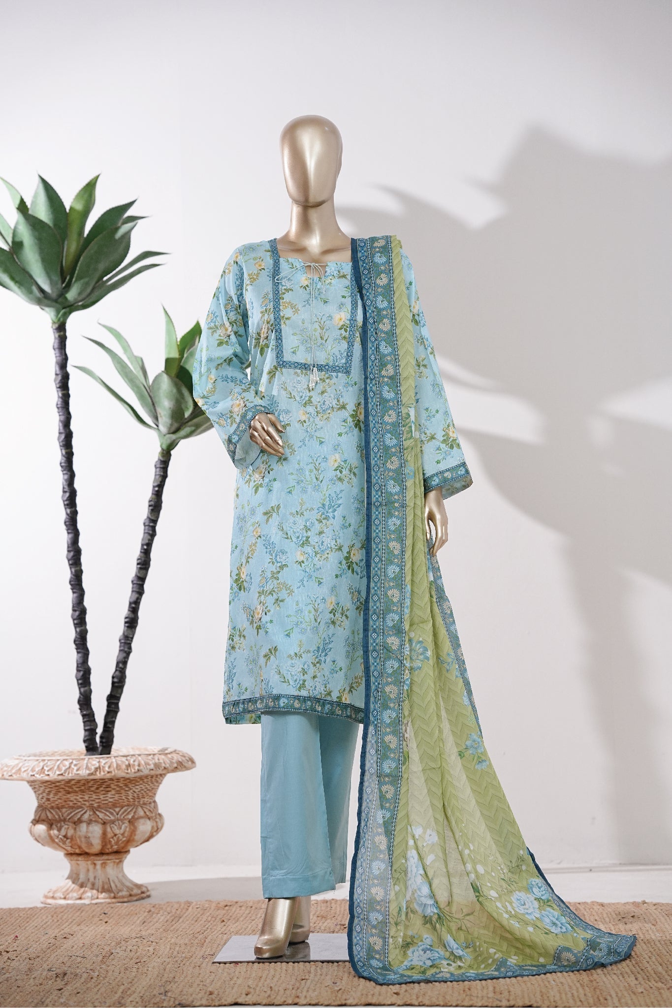 BIN SAEED Luxury Lawn Printed 3pcs Stitched Vol-18 3Piece Stitched COLLECTION 2026 D-#45