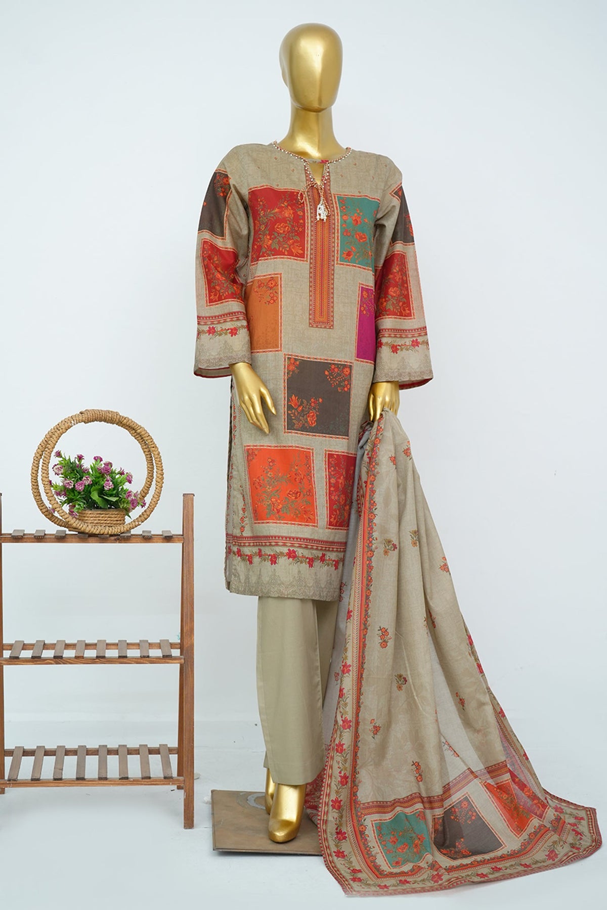 BIN SAEED Luxury Lawn Printed 3pcs Stitched Vol-30 3Piece Stitched COLLECTION 2026 D#-143