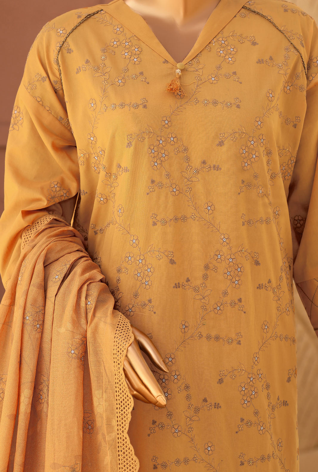 Meeras by HZ Textiles Embroidered Lawn Suit Unstitched 3 Piece Collection 2026 D#-07