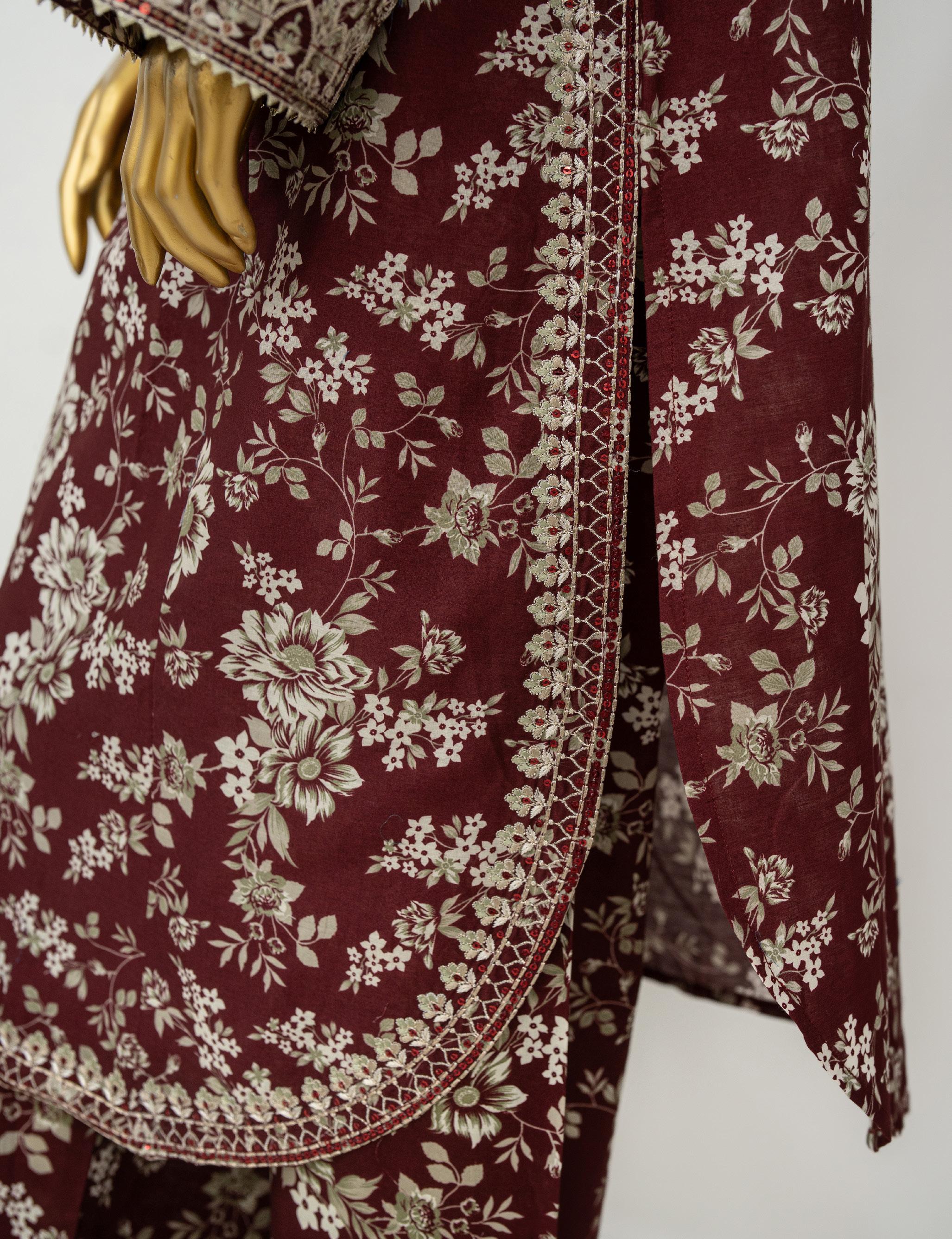 Bin Saeed Luxury Exclusive Embroidery 3 Piece Stitched Lawn Collection 2026 D#04