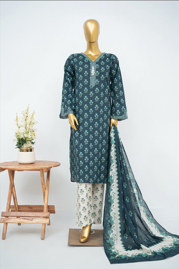 BIN SAEED Luxury Lawn Printed 3pcs Stitched Vol-30 3Piece Stitched COLLECTION 2026 D#-143