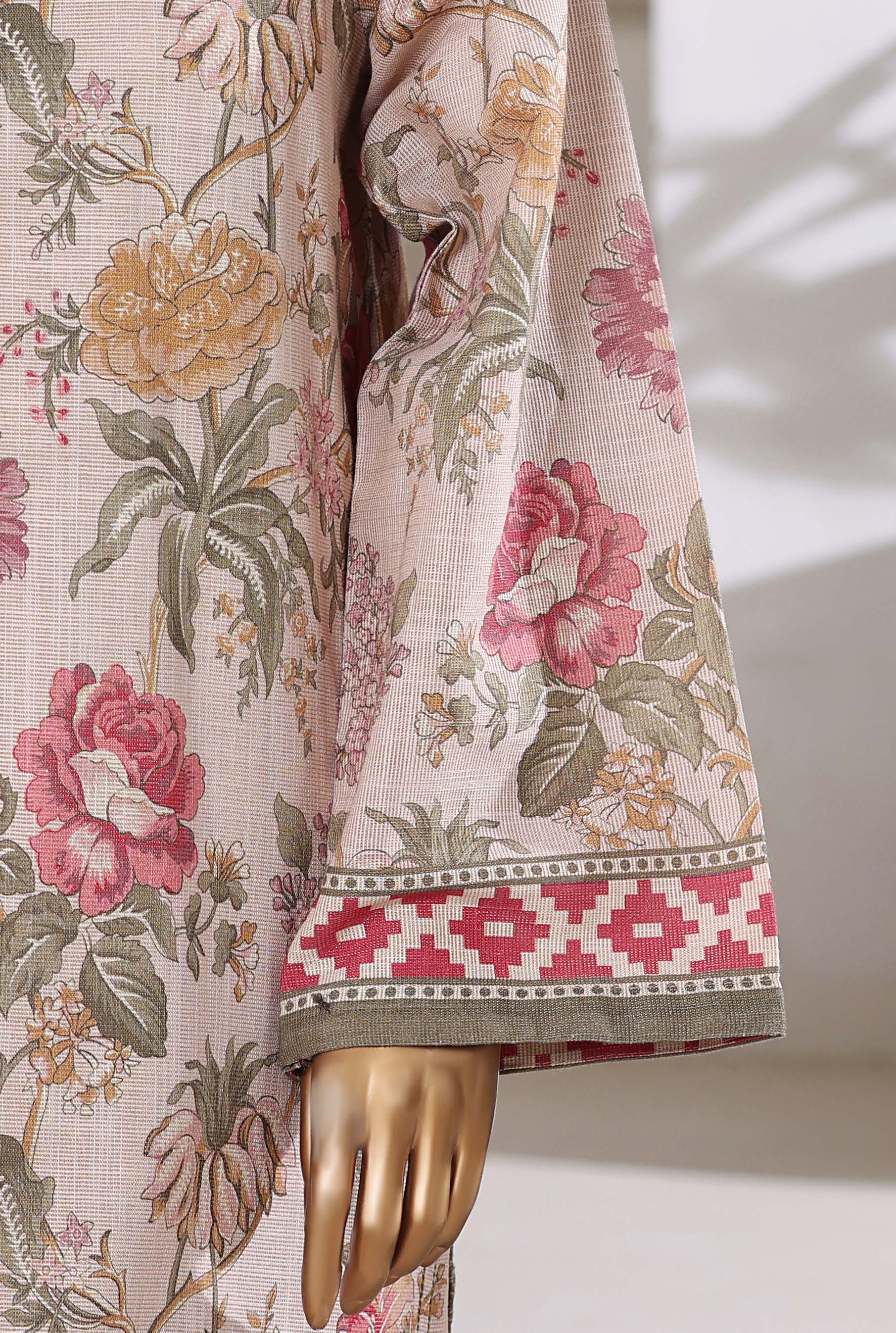 Sadabahar Shimmer Printed Khadder 3PCS Stitched Vol—1 Collection 2025 D-04