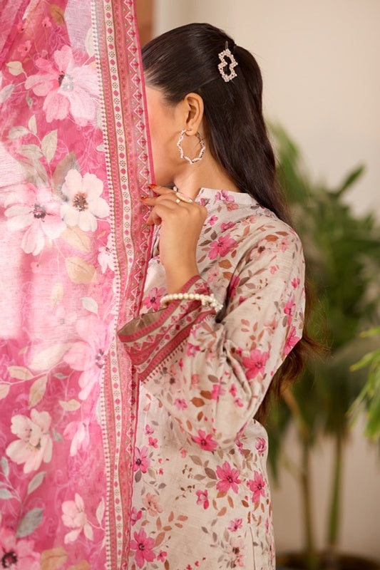 Aizal By Inaya Luxury Lawn Printed Vol-2 3Piece Stitched Collection 2026 AZIN-07
