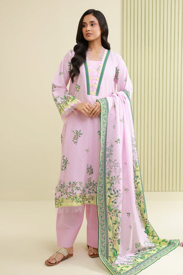 Zellbery Luxury Lawn Printed 3Piece Unstitched Collection 2026 WUS26X30822