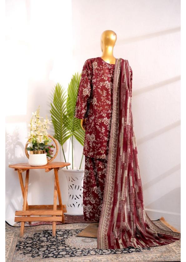 BIN SAEED Luxury Lawn Printed With Farshi Shalwar 3Piece Stitched COLLECTION 2026 D-#30