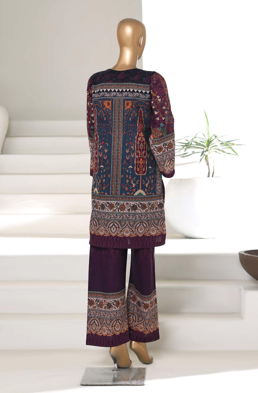 SADABAHAR LUXURY KHADDAR 2PIECE DIGITAL PRINTED STITCHED COLLECTION 2025 VOL-01 . SDKH- 2117