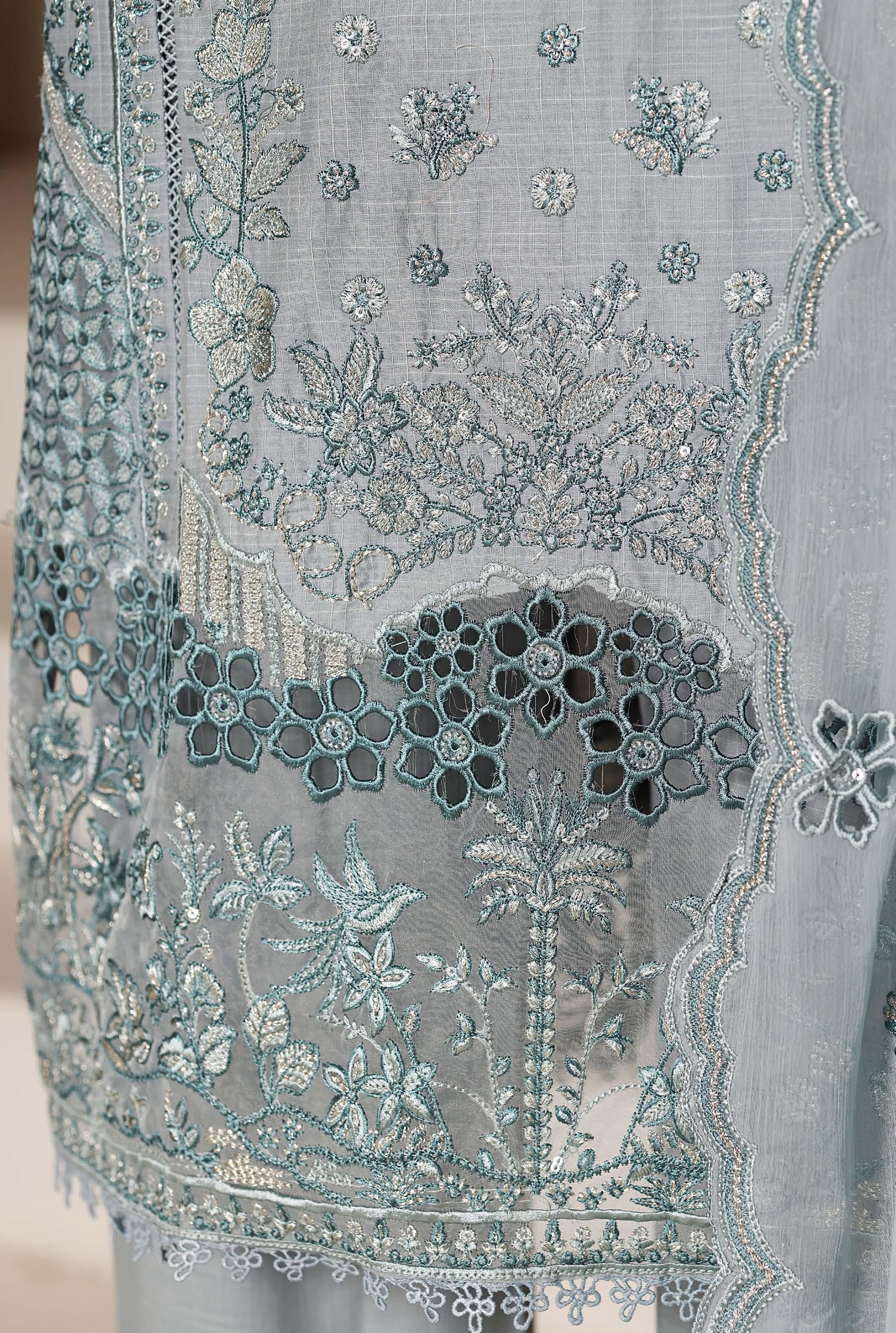 Sadabahar Luxury Slub Viscous Lawn Embroidery With Chiffon Embroidery Dupatta Stitched Vol-10 Collection 2026. LEL-06