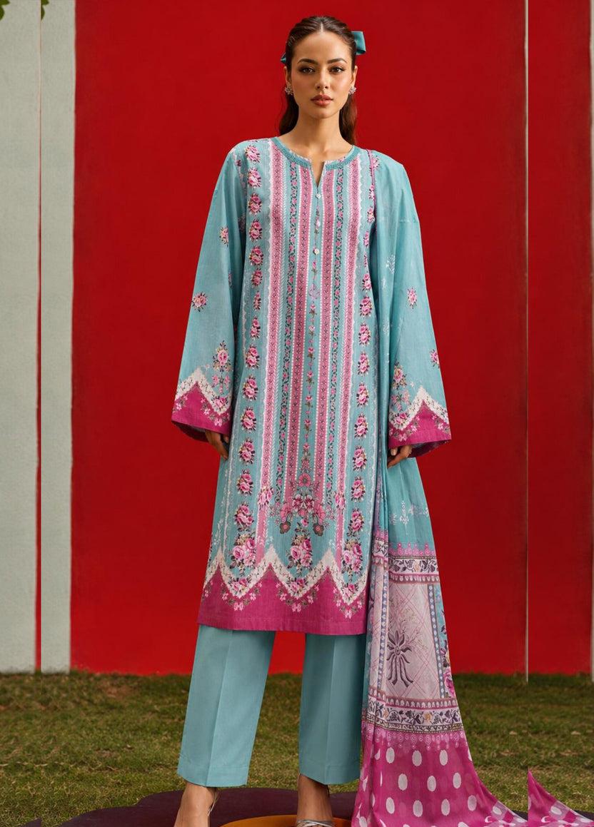 Sadabahar Ready To Wear Textured Lawn Printed Vol-14 3Piece Stitched Collection 2026 D#-03