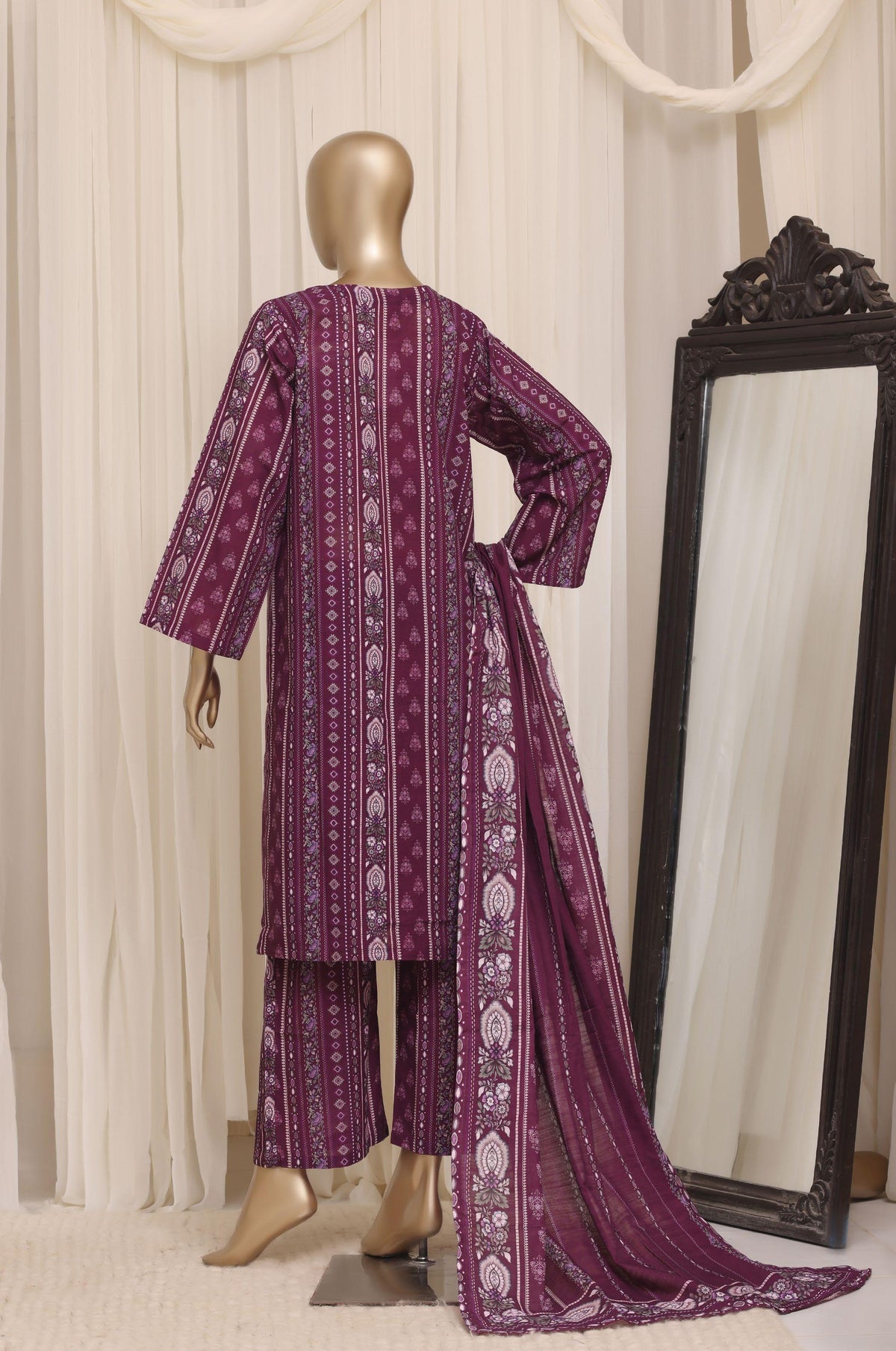 Sadabahar Luxury Khaddar Printed Winter 3Piece Vol-01 Collection SDKH-04