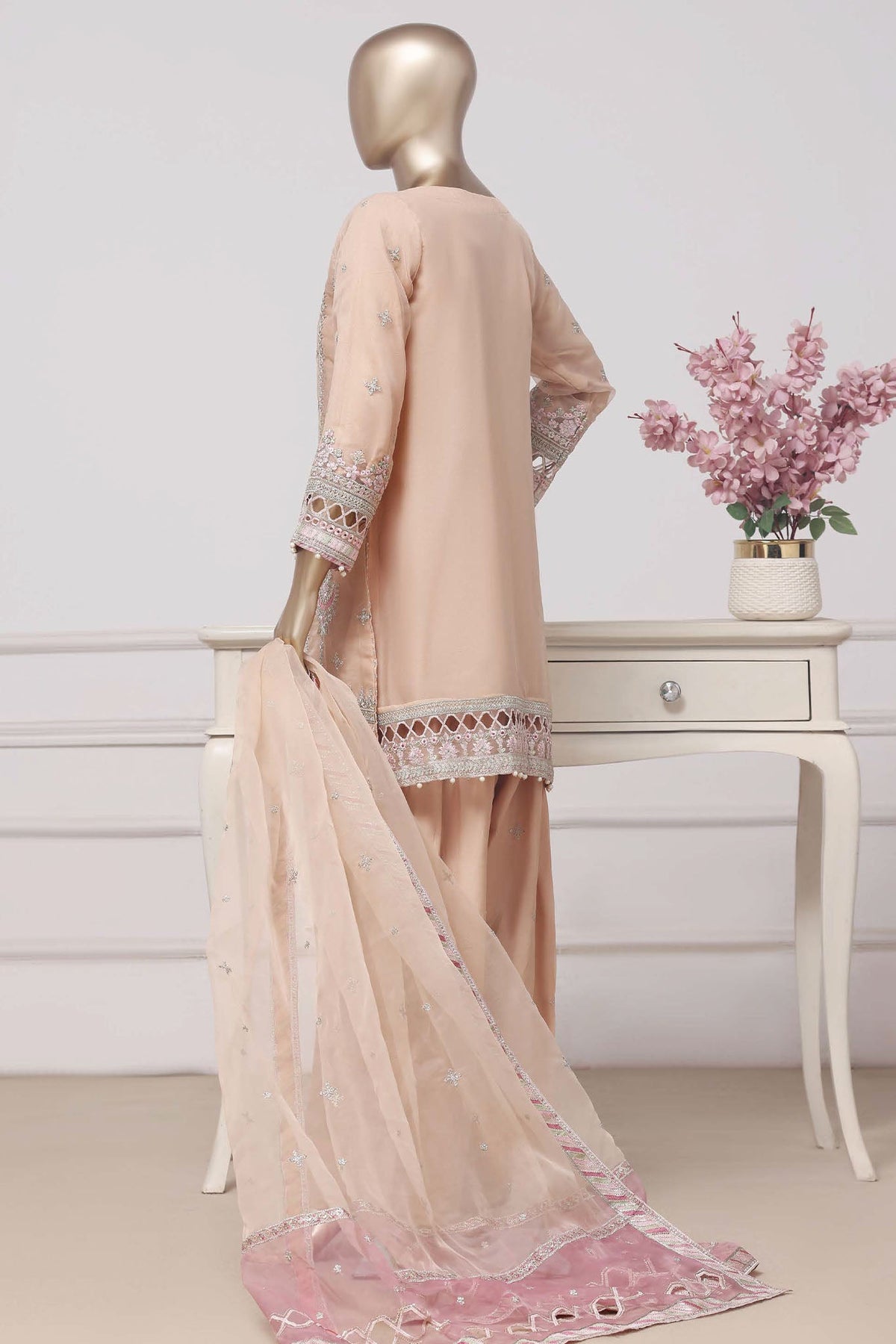 SADABAHAR LUXURY FORMAL FESTIVE °MAHPARA° ORGANZA EMBROIDERED 3PIECE STITCHED COLLECTION 2025 D#-55