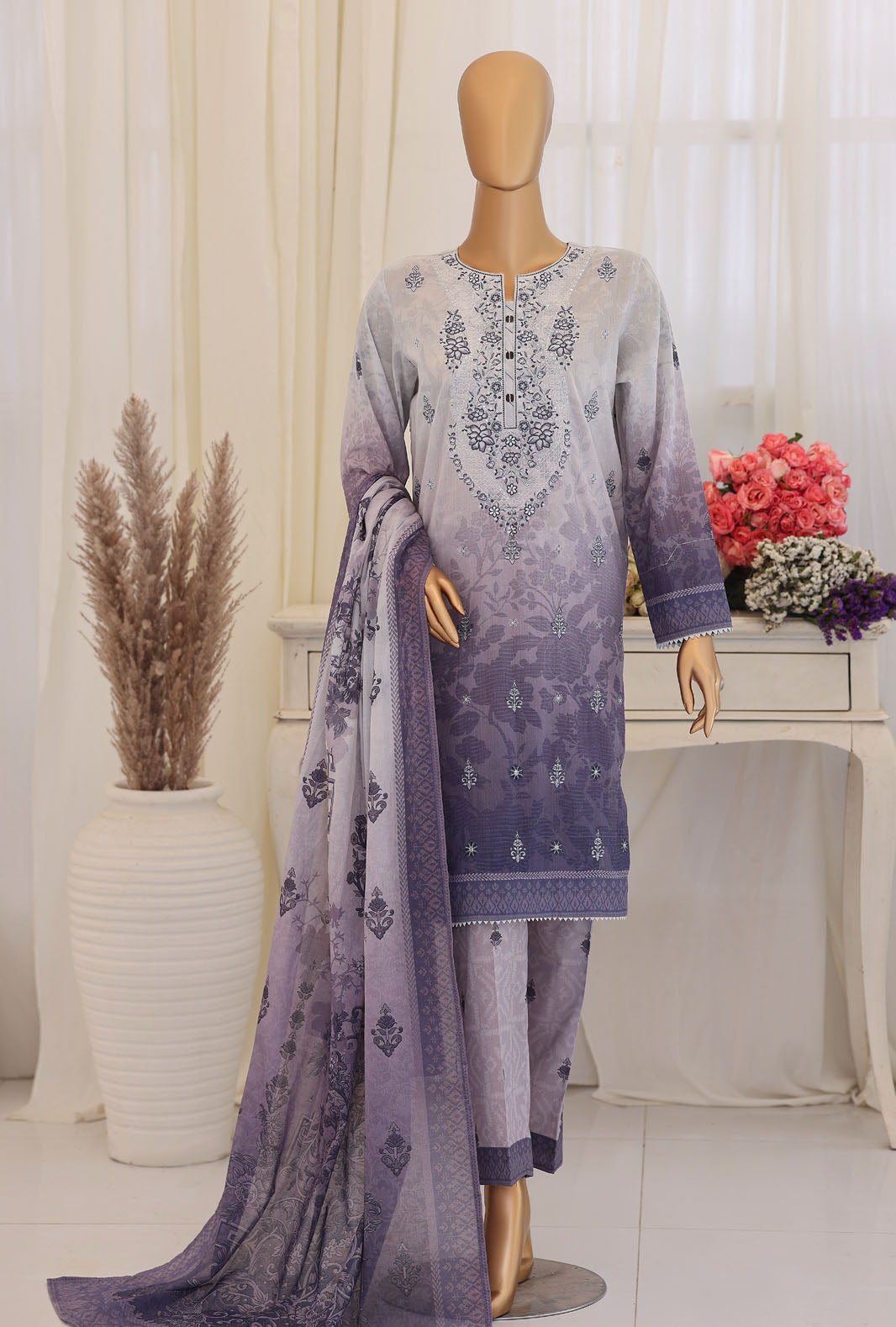 Virsa by HZ Textiles Embroidered Lawn Unstitched 3Piece Collection 2026 D#-03