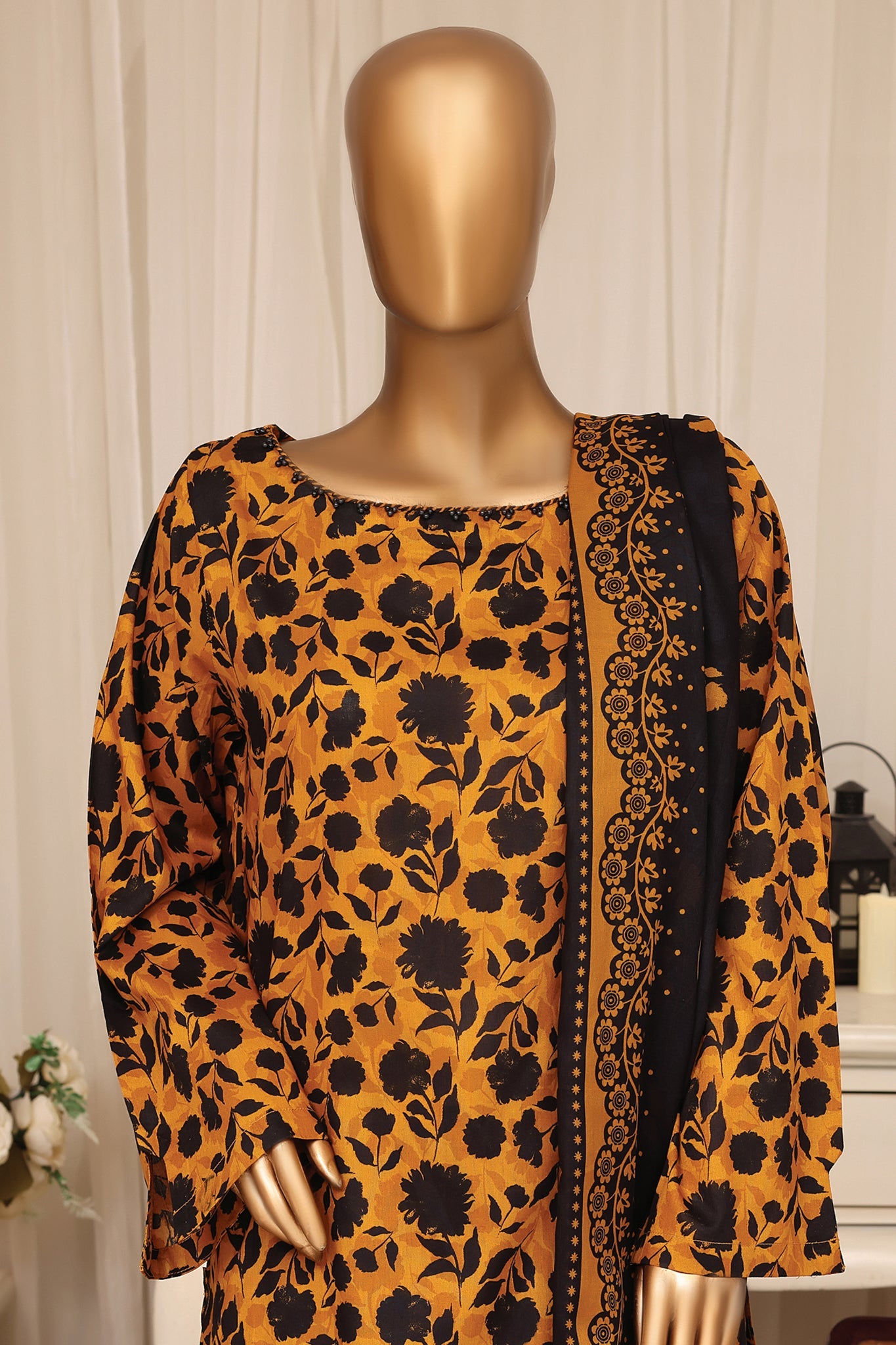 BIN SAEED Luxury Lawn Printed With Farshi Shalwar 3Piece Stitched COLLECTION 2026 D-#06