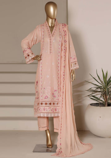 Sadabahar Luxury SlubViscous Lawn Embroidery With Chiffon Embroidery Dupatta Stitched Vol-01 Collection 2026. LEL-17