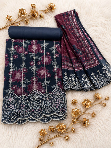 BIN SAEED Luxury Lawn  Embroidery 3Piece Unstitched COLLECTION 2026 D#16