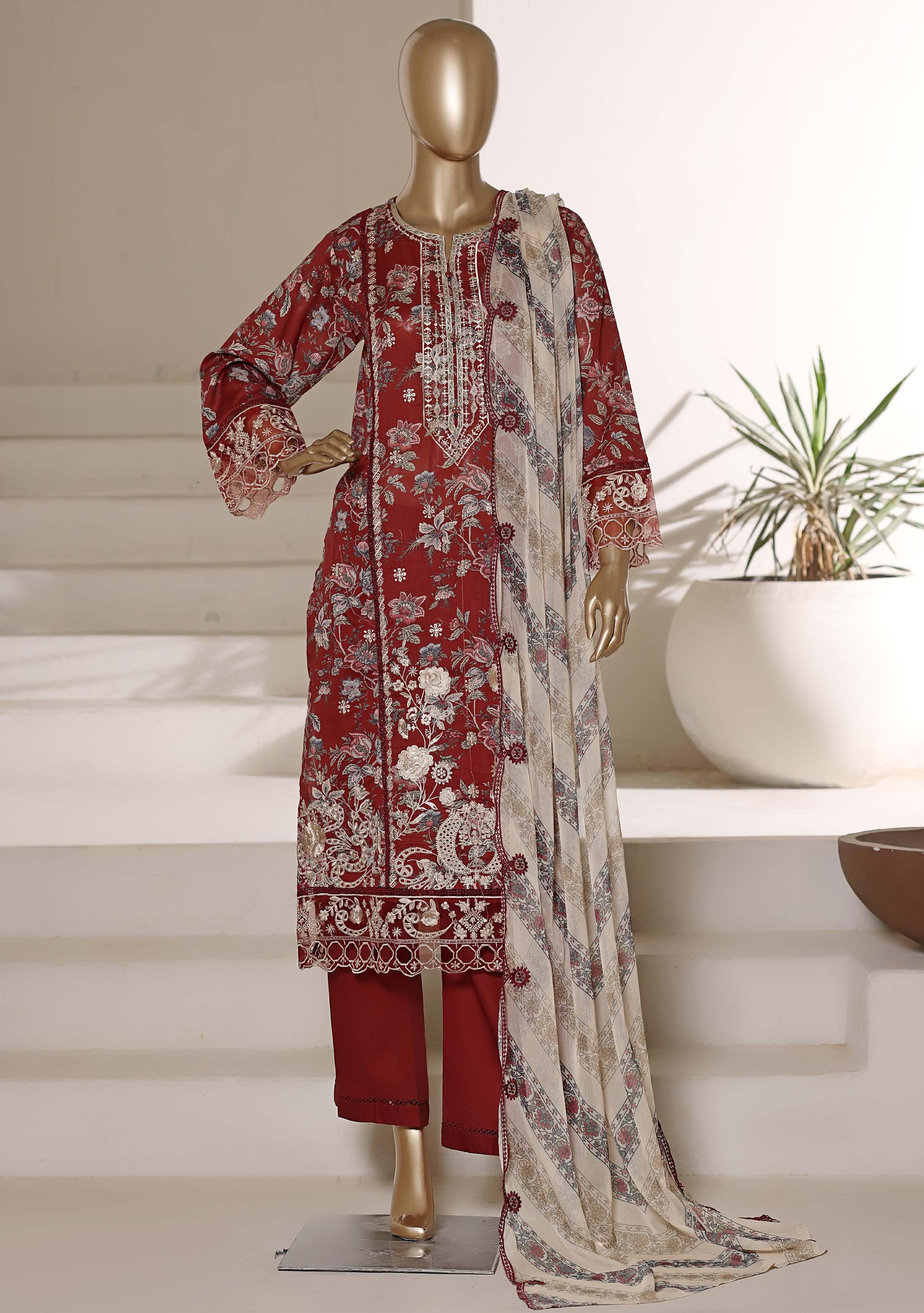 Sadabahar Luxury Signature  Lawn Embroidery 3Piece Stitched Vol-02 COLLECTION 2026. D-07