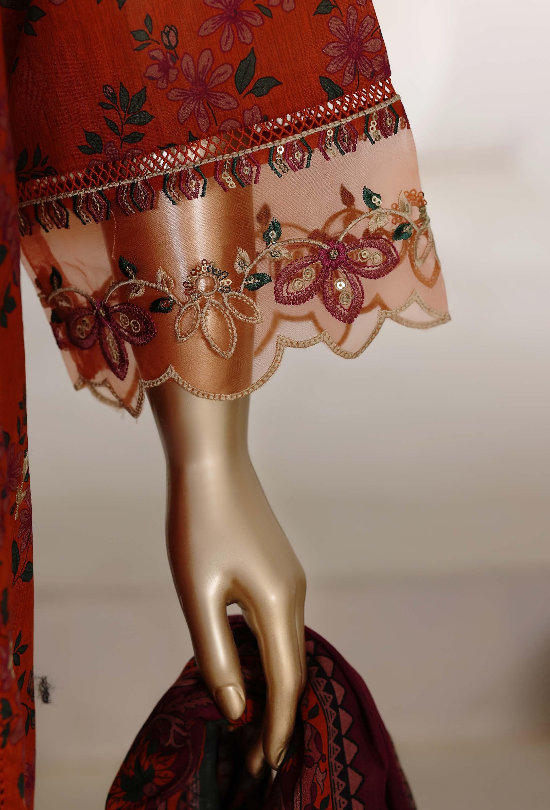 Sadabahar Luxury Signature  Lawn Embroidery 3Piece Stitched Vol-03 COLLECTION 2026. D-02
