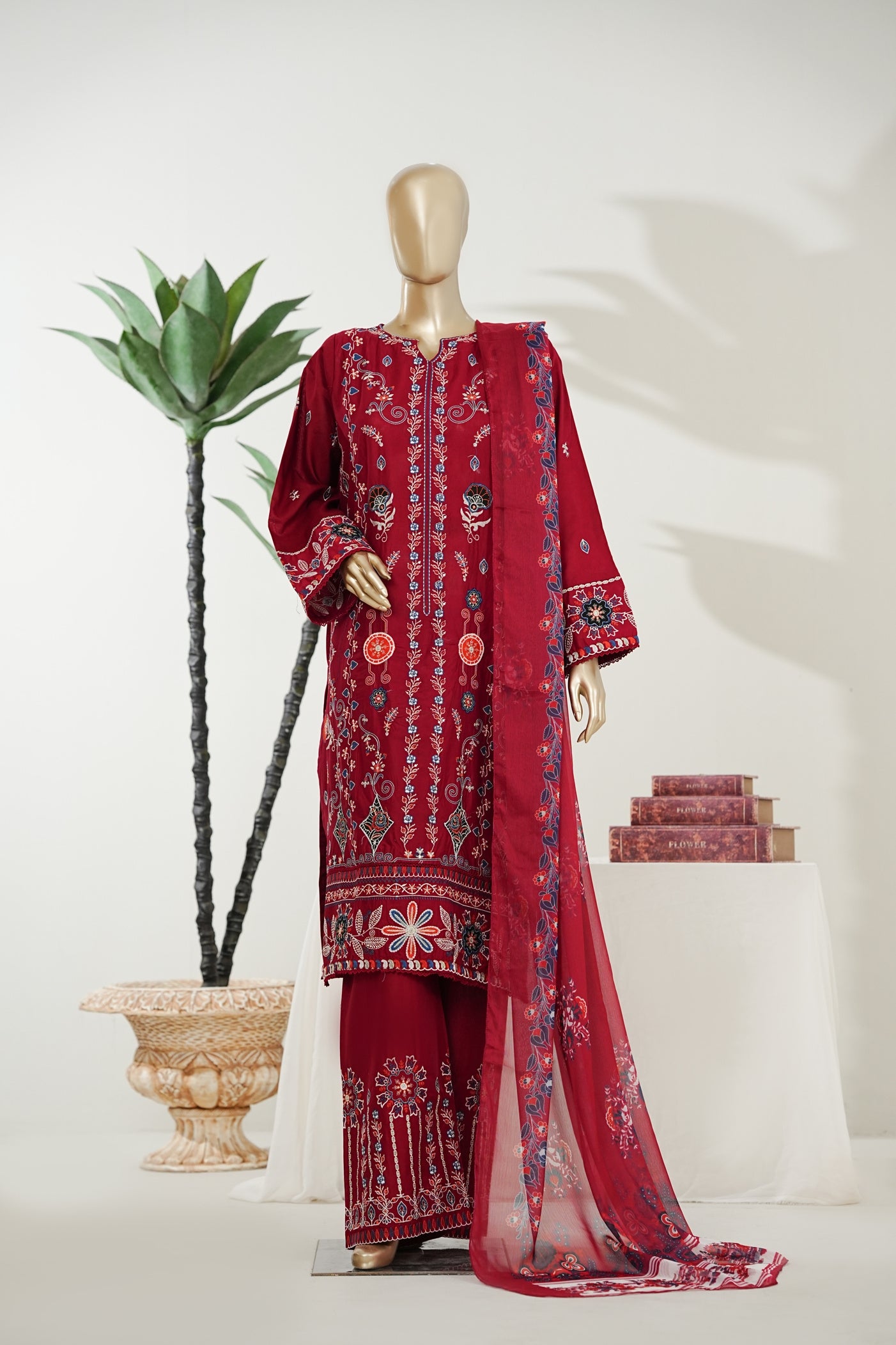 Bin Saeed Luxury Laserkari Heavy Embroidery Festive 3Piece Stitched Collection 2026 D#-06