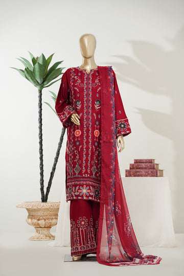 Bin Saeed Luxury Laserkari Heavy Embroidery Festive 3Piece Stitched Collection 2026 D#-06